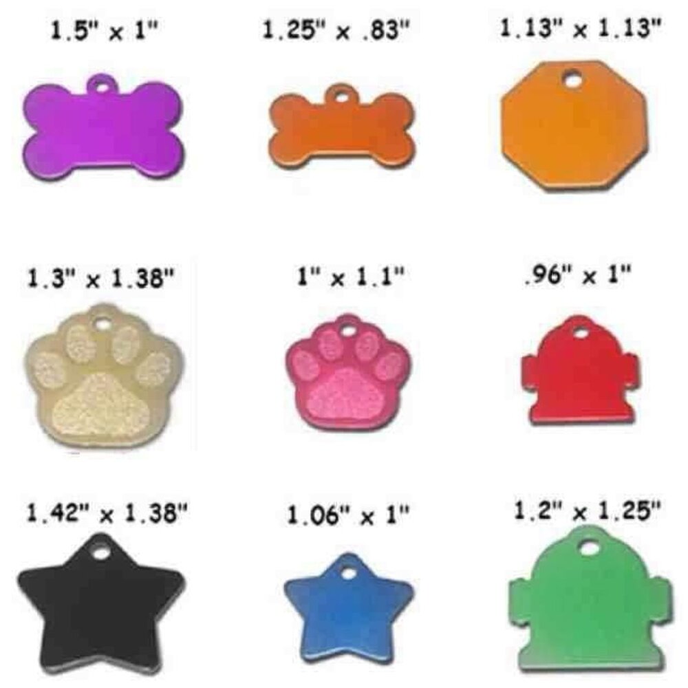 3x Engraved Pet, Dog/Cat ID Tag, Personalized, Safety, Custom, Made in USA